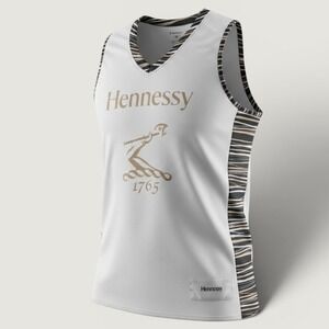 Hennessy Basketball Jersey Mens Medium White Teamatical NBA Promo Tank Henny